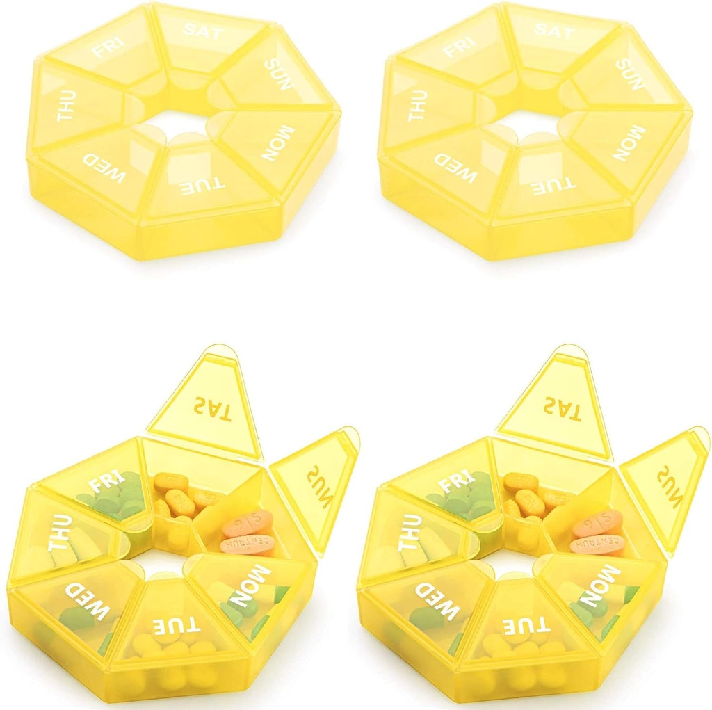 週刊の丸薬のオルガナイザーの大きい7日の丸薬箱のオルガナイザーのビタミンの魚油の丸薬の補足の関節炎の友好的