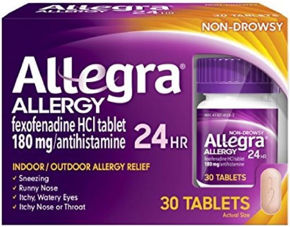 Allegra 24 時間アレルギータブレット 30 錠 (パッケージ 2)