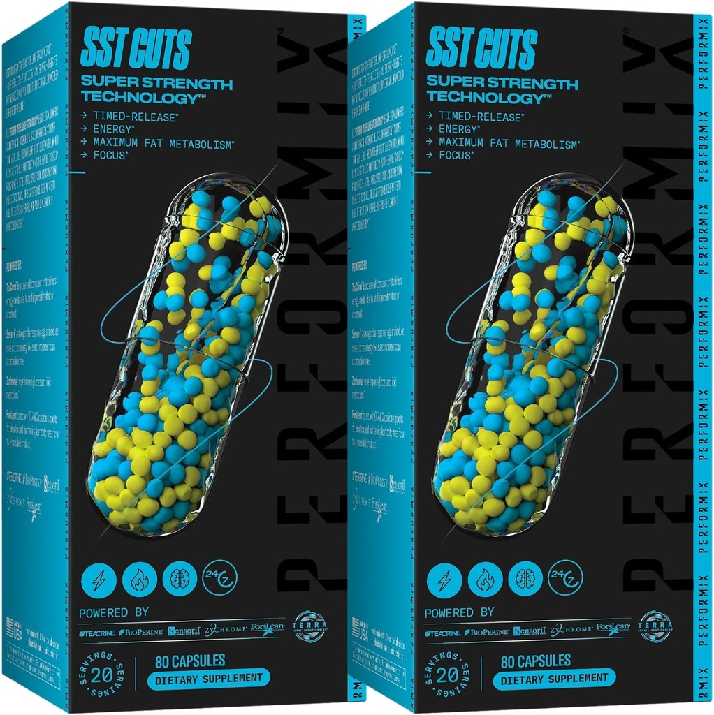PERFORMIX - SSTカット - CLA - エネルギー、フォーカス&モッド - Metabolismサポート - ハンガーコントロール - 向知性 - プレワークアウト - 男性と女性 - 160 サービング - 2 パック