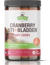 Cranberry Bladder & UTI Chews for Dogs | D-Mannose + Vitamin C for Urinary Tract サポート | 犬の入院と膀胱制御サプリメント | ベーコン味の柔らかさ | 90ct | ストローフィールドペット