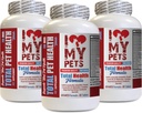 私は私のPETS LLC犬のための免疫を愛する - 犬の合計ペット健康 - プレミアムフォーミュラ - ベストコンプレックス - 犬のビタミンBコンプレックス - 3ボトル(180トリート)