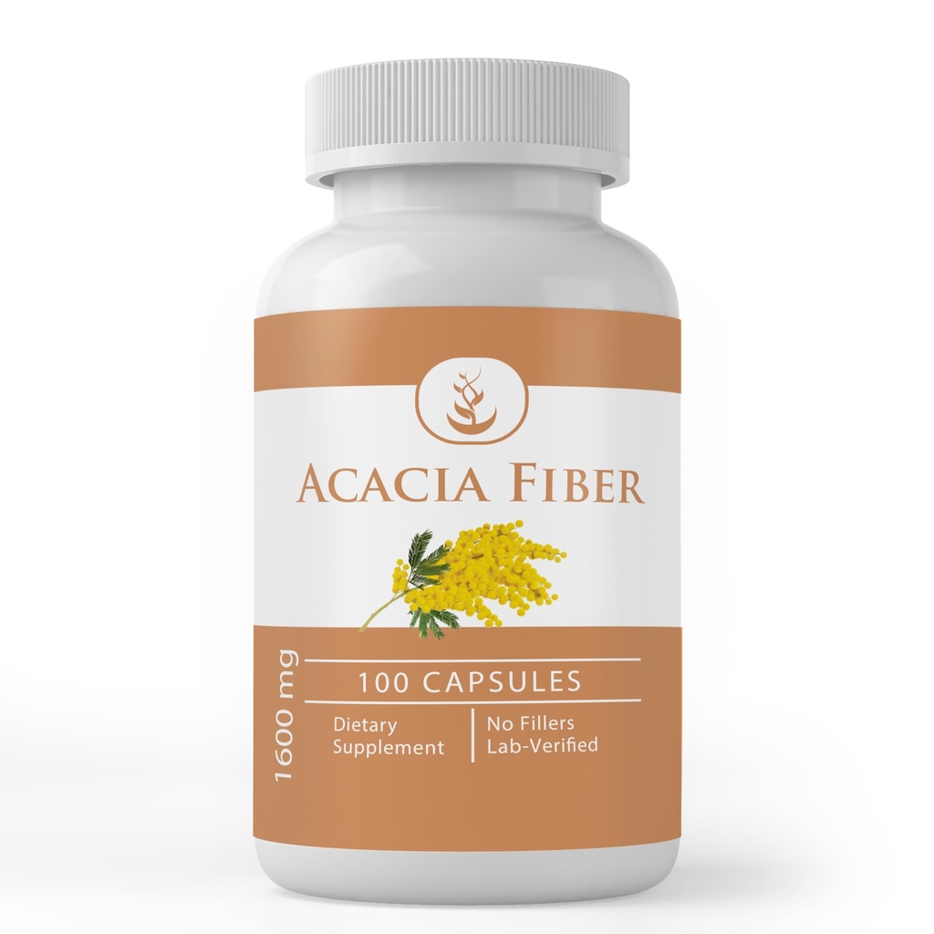 ピュアの元のINGREDIENTSのAcacia繊維、(100のカプセル)純粋、添加物無しまたは注入口、実験室は確認しました