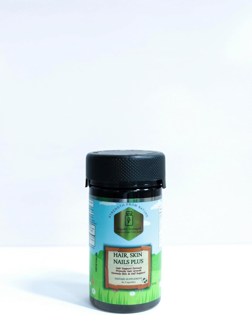 髪、皮膚、爪プラスカプセル:ビタミンB1、ビタミンB1、B6、A、C、D、E、葉酸1467 mcg、ビタミンB12 500%の毎日の摂取量(60カウント)