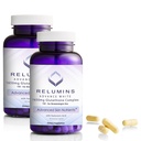 Relumins 1650mgのHyaluronic酸、アルファLipoicの酸、ローズのHIPS、ビタミンE及びRiboflavinの酸化防止サポート、米国でなされる皮の水和及び健康– 90のカプセルx 2のびん