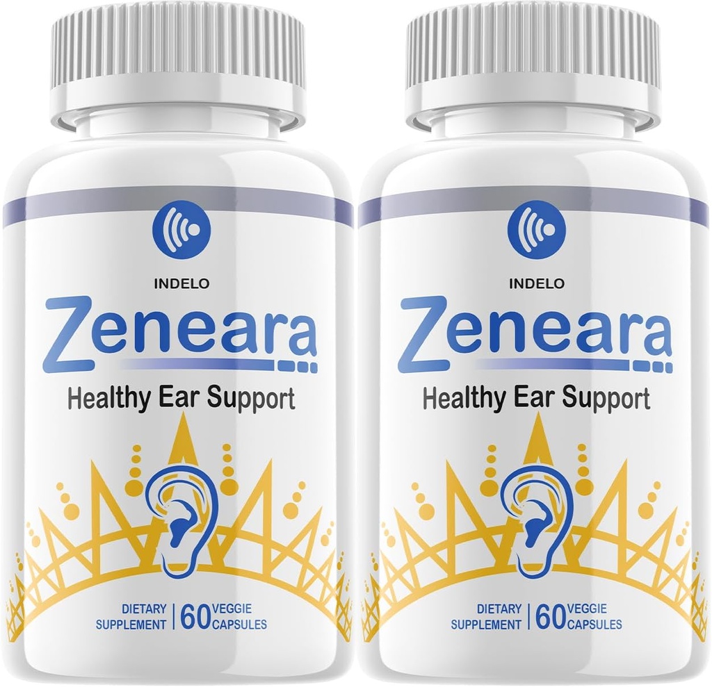 Zeneara の健康な耳サポート補足、Zeneara の耳のリング救助、Zeneara Tinnitus の処置、最高の強さの Zeneara のカプセル、補聴器サポートのための Zeneara の検討 (2 パック - 120 のカプセル)