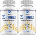 Zeneara の健康な耳サポート補足、Zeneara の耳のリング救助、Zeneara Tinnitus の処置、最高の強さの Zeneara のカプセル、補聴器サポートのための Zeneara の検討 (2 パック - 120 のカプセル)