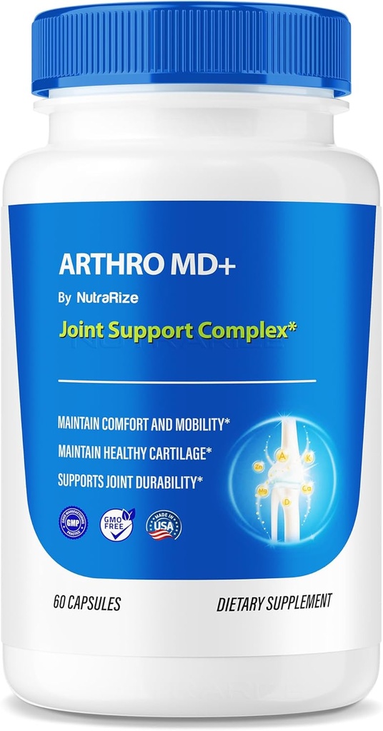 Arthro MD+カプセル、公式のArthro MDの共同サポート、柔軟性および移動性、健康な接合箇所、Arthro M Dのレビューのための優れた丸薬を支えるすべての自然な方式(60のカプセル)