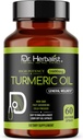 HERBALIST ターメリック クルクミン オイルカプセル 1600mg - 60 カプセル | Non-GMO | 吸収の高速化 | ベジタリアン | 冷間プレス | 高効力 I AKA ハルディ カプセル (1 パック: 60 カプセル)
