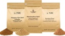 PURE ORIGINAL INGREDIENTS Slippery Elm Bark, Marshmallow Root, and Burdock Root Bundle, 1 lb Each, Powder, Herbal Supplements