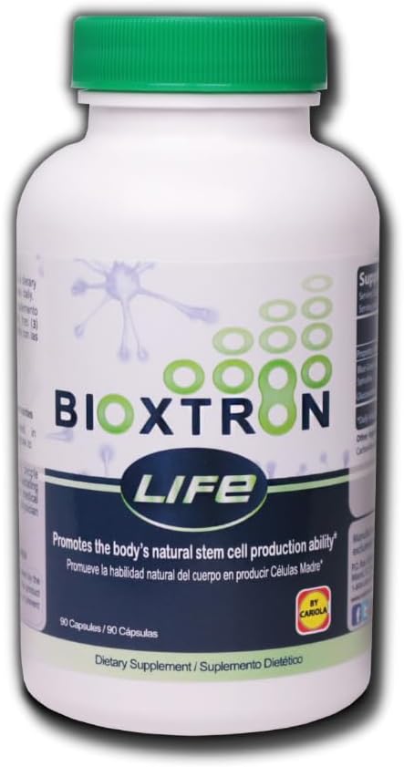 Bioxtron ライフ AFA 幹細胞の補足 - 組織と細胞の再生 - 関節と筋肉の痛み - 疲労 - 免疫システムサポート - ナチュラルフォーミュラブルーグリーン Algae Aphanizomenon Flos-Aquae - 90 キャップ