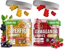 Joyli Ashwagandha&Superfruit Gummies Bundle – 心と体のバランス + 毎日のウェルネスサポート – ビーガンマルチビタミンフォーミュラとGoji, エルダーベリー, ビタミンC, D&亜鉛 – 大人のための2パック