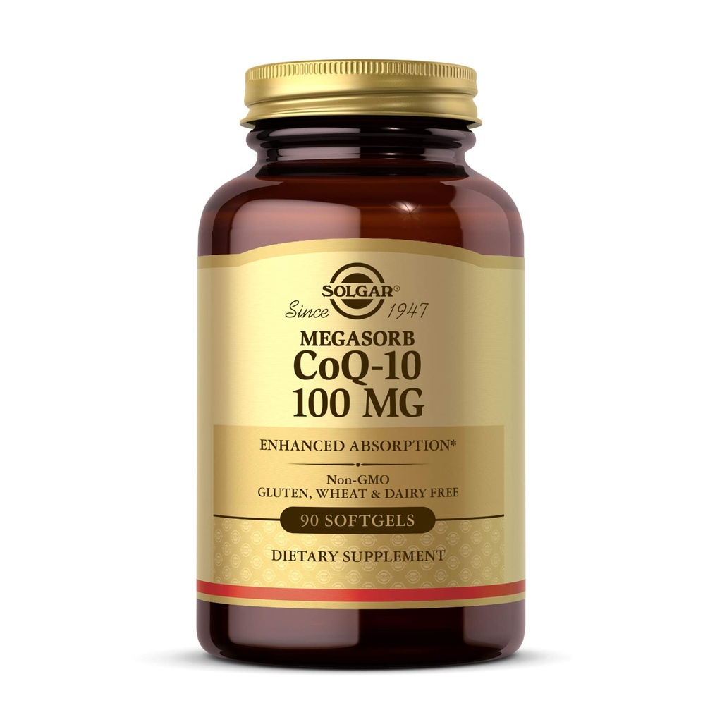 Solgar Megasorb CoQ-10 100 mg、90 Softgels - サポート健康な老化 - Coenzyme Q10の補足-高められた吸収-非GMOのグルテンフリー、酪農場は- 90のサービングを放します