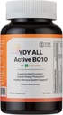 YDYオールアクティブBQ10 - CoQ10 100mg、ビタミンBコンプレックス(B1、B2、B3、B6、B7、B9、B12、Pantethine) - 心臓の健康、細胞エネルギー - 60錠をサポート