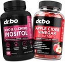Myo-Inositol&D-Chiro Inositol&ACV Gummies - 40:1女性とApple Cider Vinegar Gummiesの比率ホルモンバランス - 月経周期と女性の健康をサポートするためのサプリメント