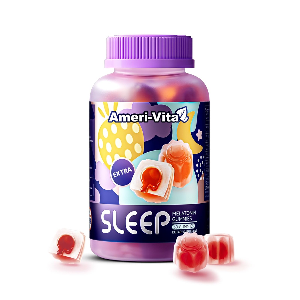 大人、Melatonin 3mg、Lのテアニン、Ashwagandha、グルテンフリー、砂糖なし、いちごの味60の計算が付いている睡眠のガミー