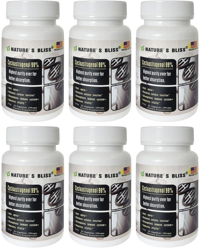 Nature'sbliss Stomachの酸は保護しました及び極度の吸収のCycloastragenol 99%は、米国、5mg、180capsでなしました