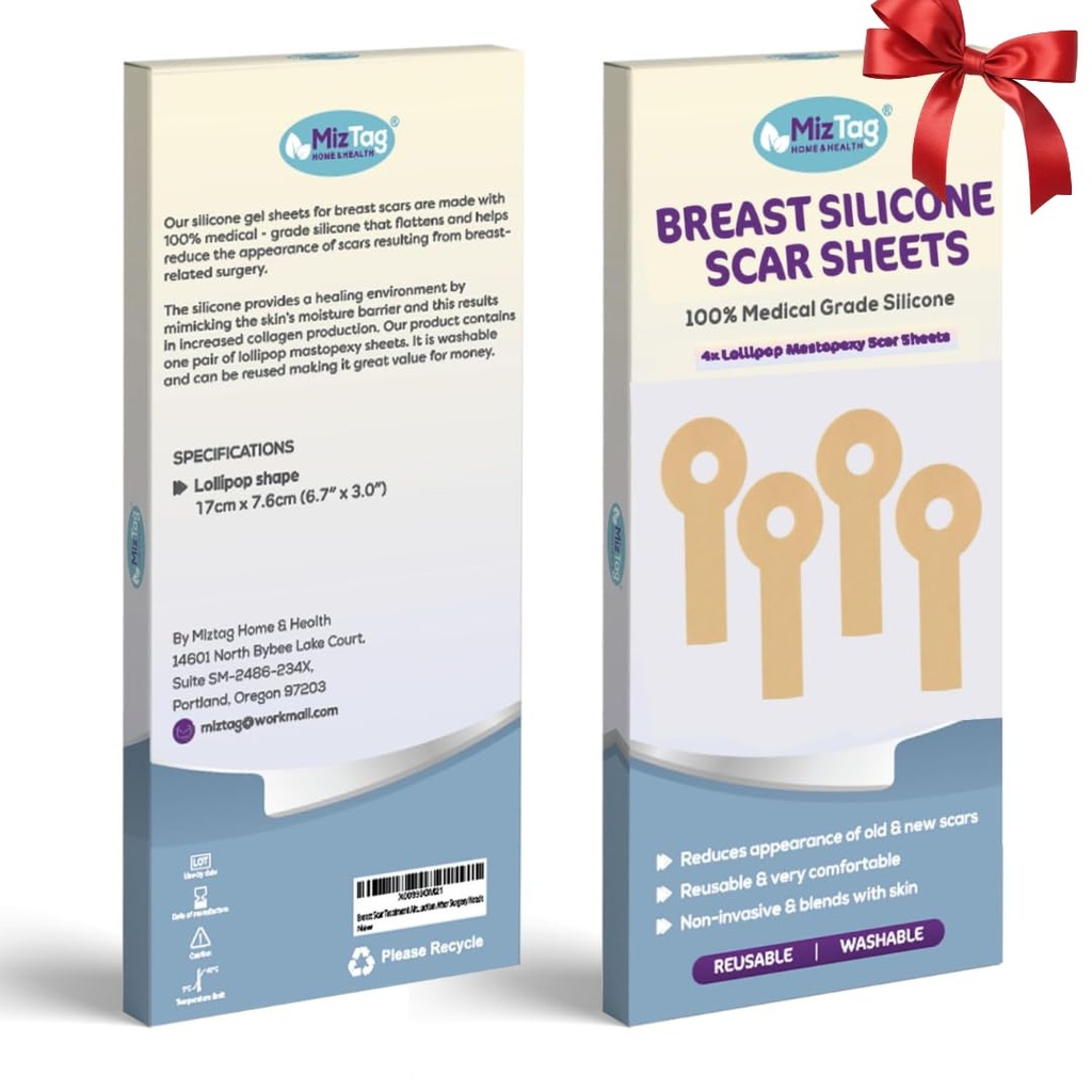 Breastの拡張の回復供給-癒やすためのシリコーン シート-ポストOpのブラの下で快適な(4 PC)