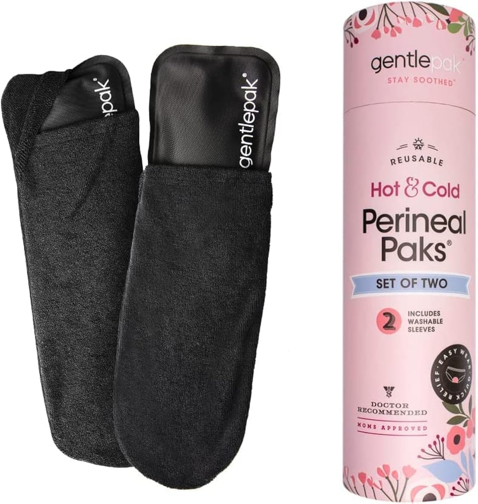Gentlepak 再使用可能なペインシャルアイス & ポストパルタムのための洗濯できる袖とヒートパック, 妊娠と痔の痛みの軽減, 多用途キッズ, 筋肉, 腟の不快感 (2-パックチューブ)