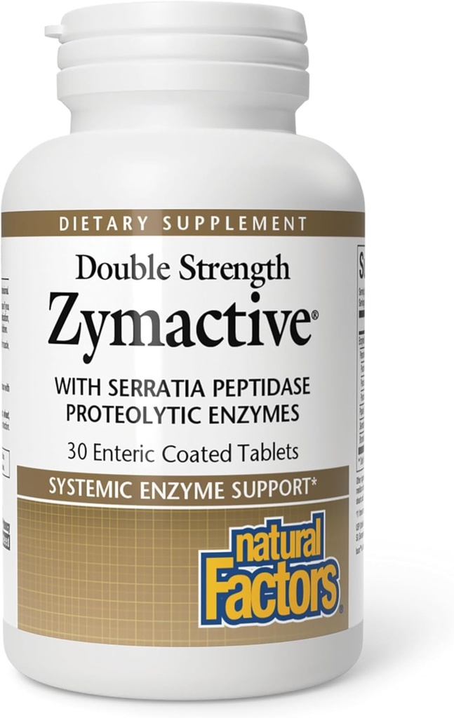 自然な要因- Zymactive Proteolytic酵素の二重強さは、筋肉および接合箇所機能、グルテンフリー、非GMOの30の Enteric上塗を施してあるタブレットを助けるために健康な炎症反応を支えます