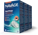 Navage SaltPod w/ Alkalol (3 30 パック) - Navage Nasal Rinse 専用設計 - Sinus Rinse Alkalol Pods(90 ソルトポッド補充)