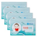 FeverCool パッチ - フィーバー、ミグライン&頭痛救済のための冷却パッチ | アメリカ製 | クールな温度 | Mes & Odor 無料 | 大人と子供 2 + | 4 パック (16 x パッチ)