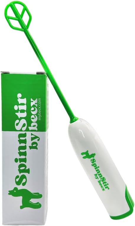 Becx Spinnstir の蛋白質の粉のための携帯用手持ち型の飲み物のミキサー 前ワークアウトのきのこのコーヒー緑のスーパーフードのコラーゲンの粉のミルクの粉の水和のパケットの味は容易なきれいなより少ないMes (緑)を混合します