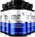 5つのパック)男性、公式のVirilitySaviorの男性の方式、最高の性能および機密のための優れた丸薬、全面的な健康およびウェルネスのための全自然なサポート(300のカプセル)