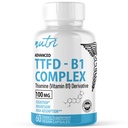 Nature's Fusions TTFD Thiamine B1サプリメント - 100mg 60サービング - 8mgマグネシウム - 有毒フィラーなし - TTFD Thiamine Tetrahydrofuryl Disulfide - サードパーティラボテスト - Nutriサプリメント