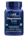 生命延長マグネシウムのクエン酸塩100のmgのベジタリアンのカプセル、青、100の計算