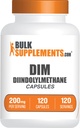 BulkSupplements.com DIMカプセル - 男性と女性のためのDiindolylmethaneカプセル, DIM 200mg, グルテンフリー, 1 便あたりのカプセル, 120 カウント (パッケージ 1)
