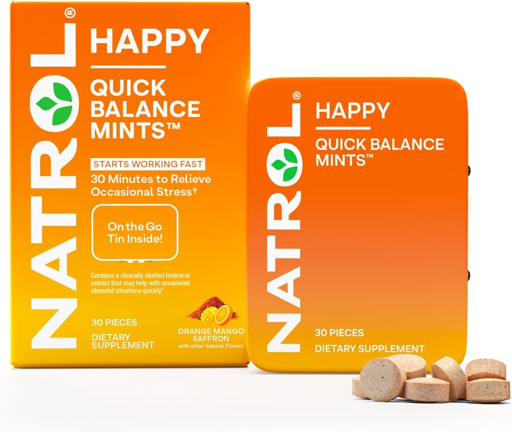 Natrolの速いバランスの幸せなミント、機会応急処置の補足、30分、15日の供給
