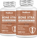 NuBest Bone Xtra 植物ベースの骨の強さの方式 カルシウム、海洋藻、リン、ビタミン C、K2、D3 からのマグネシウム 免除及び最高のカルシウム吸収  パック 2