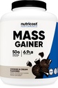 Nutricost 質量ゲインナー クッキー N クリーム風味, 6.9 LBS, 50 サービングあたりのタンパク質のグラム - 非GMO
