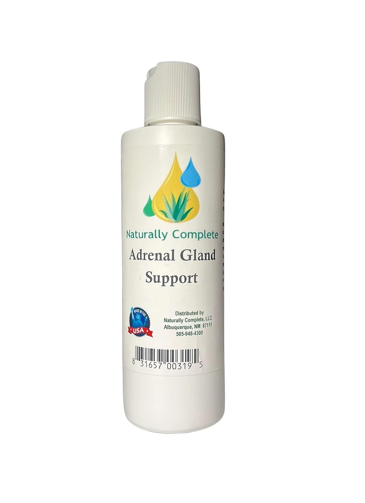Adrenal Gland サポート ローション 8 oz ボトル | NonGMO | No Soy | Unscented | アメリカ製