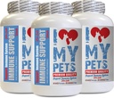 私は私の PETS LLC 猫の心の健康 - CAT 免疫サポート - ブースター - 健康的なサプリメント - 猫のコートサプリメント - 180 お菓子 (3 ボトル)