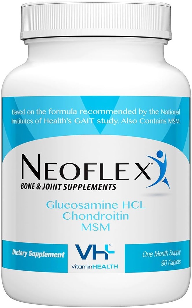 Neoflexの骨及び接合箇所の健康の補足、MSM、グルコサミン、及びコンドロイチンの三重の強さの方式、90の小冊子