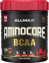 マックス栄養アミノコアBCAA、フルーツパンチ - 945 gパウダー - ビタミンBと分岐させたチェーンアミン酸の8.18グラム - 充填剤または非BCAAアミノ - 砂糖無料 - 90サービング
