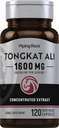 ピッピングロック トンカット アリ | 1600mg | 120カプセル | ロングジャックエキス | ハーブサプリメント | ノンGMO、グルテンフリー