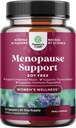Complete Herbal Menopause Supplement for Women - Soy Free Female Hormone Balance Capsules for Night Sweats Hot Flashes & Mood Swings with Dong Quai, Chaste Berry & Black Cohosh Root - 75 Count Pack