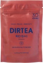 DIRTEA Reishi Mushroom Powder | 2,000mg / Serving | Organic, Vegan & Non GMO | Sleep Quality, Stress & Immunity Support | High Strength Supplement | 60g - 30 Servings