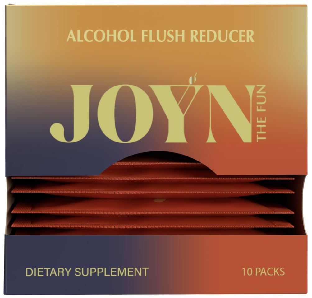 JOYNは、アルコールのフラッシュ防止、デトックス、肝臓サポート、アジアの白血の救済のためのサプリメント | 飲む前に感じなさい | ビタミンDHM、ミルクアザミ、グルタチオン、ビタミンB12 | 10のサービング