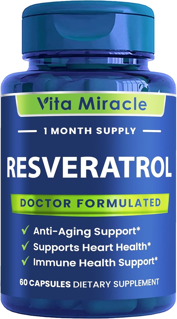 Resveratrolの補足1200mg高い効力-細胞および認知の健康の補足のための高められた吸収の有機性トランスResveratrol -非GMOの比較 この 1200 mg に その他 500mg か 1000mg