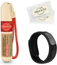 PARA'KITO MOSquito Repellent Bundle, 1 Mosquito Repellent Bracelet, 1 Roll-on Gel, Bug Repellentブレスレット, ウェアラブル蚊忌避装置, ブラック