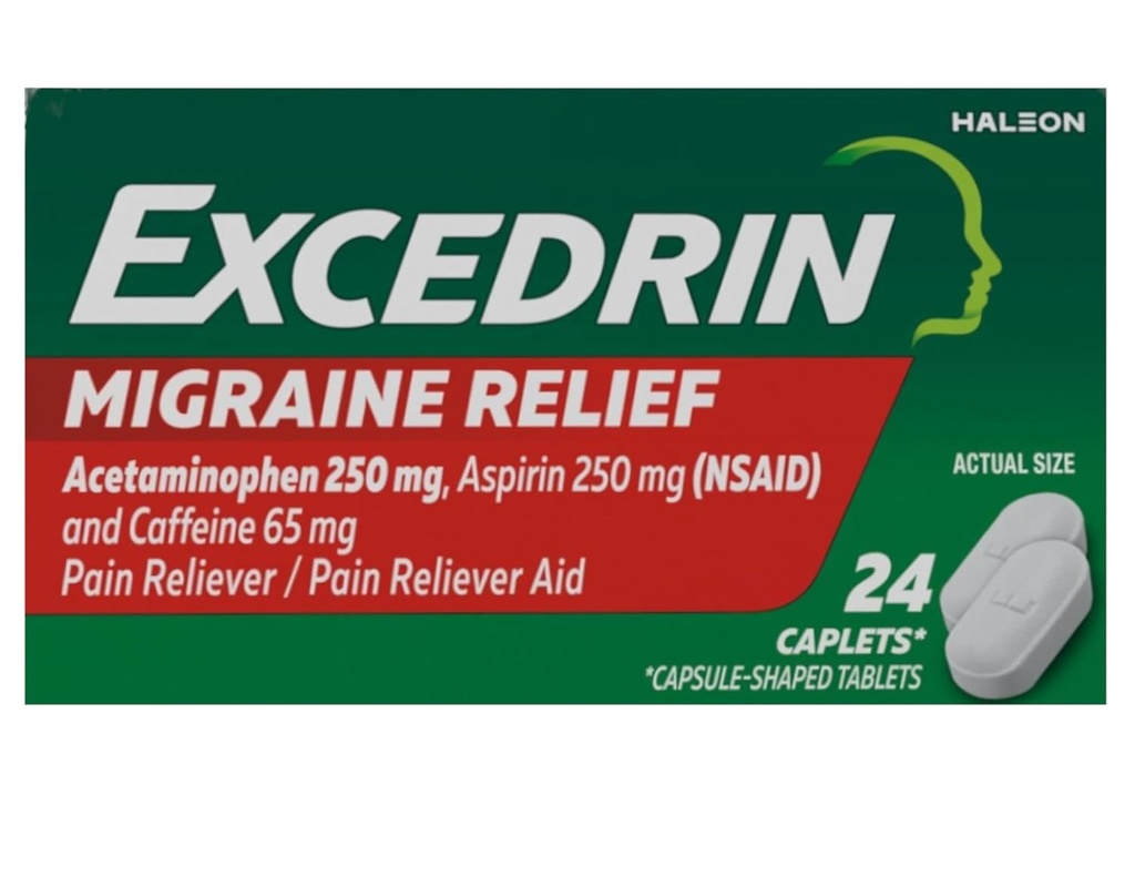 Excedrin Migraineの痛みのRelieverの小冊子24のea
