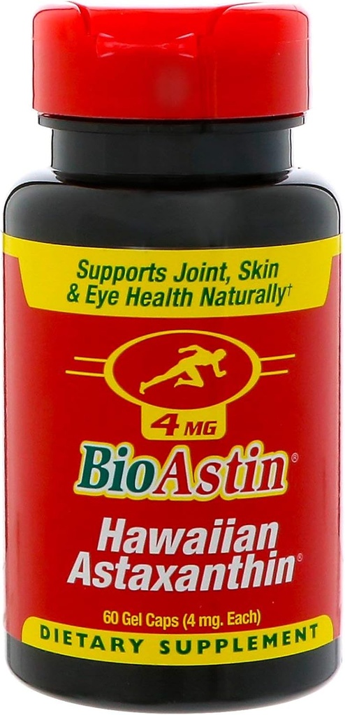 BioAstinのハワイのアスタキサンチンの酸化防止剤4 MG (60のゲルのカプセル)