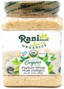 Rani Organics Psyllium 全ハスクパウダー(Isabgol)、食物繊維サプリメント、USDA Organic 9.8oz(280g) PETジャー ～ オールナチュラル | 完全菜食主義者 | ヘルツンフレンドリー | 非GMO | インドの起源