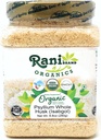 Rani Organics Psyllium 全ハスクパウダー(Isabgol)、食物繊維サプリメント、USDA Organic 9.8oz(280g) PETジャー ～ オールナチュラル | 完全菜食主義者 | ヘルツンフレンドリー | 非GMO | インドの起源