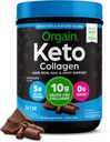Orgain Ketoのコラーゲンの蛋白質の粉、チョコレート - 10gの草は女性及び人のためのコラーゲンのペプチッド、タイプI及びIIIの5g MCTオイル-毛、皮、釘、及び接合箇所サポート、非GMOのグルテンフリー- 0.88lbを溶かしました