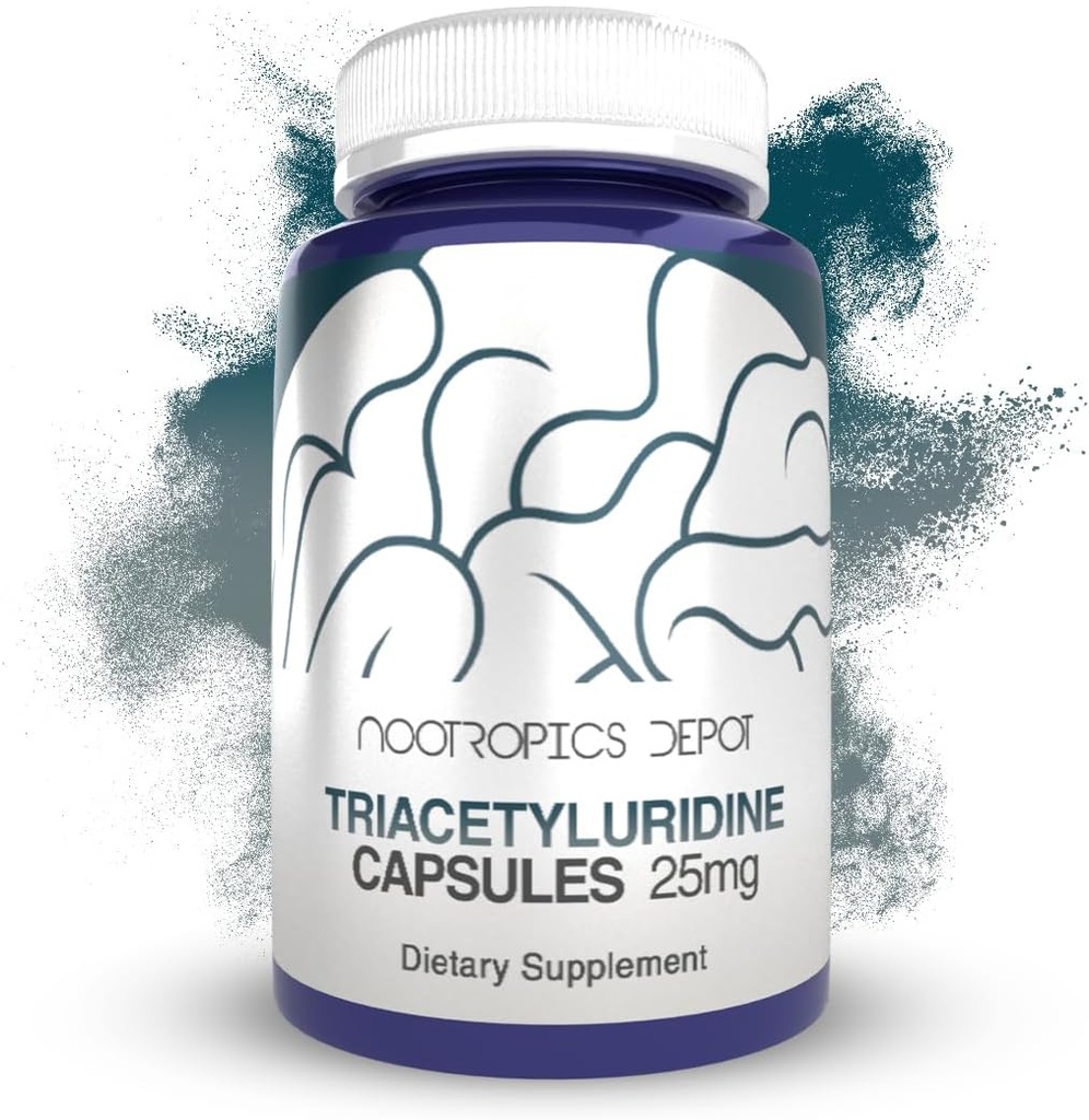 ノオトropics Depot Triacetyluridine Tau カプセル | 25mg | ウェルビーイングを促進 | 認知健康の向上 | 健康なストレスレベルを促進 | 60 カウント