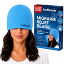 IceBeanie Migraineの救助の帽子、鮫タンク、柔らかで及び伸縮性があるゲルの張力救助の帽子、延長冷却の掛かる氷の帽子、無臭のヘッド覆いのアイス パックの覆い、頭痛の片頭痛のマスク